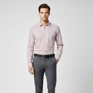 Polo Ralph Lauren Men's Multicolor Checkered Pink/White/Navy Plaid Shirt Size M